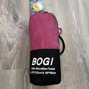 BOGI Microfiber Travel Sports Towel-Quick Dry Towel, Soft Lightweight PINK